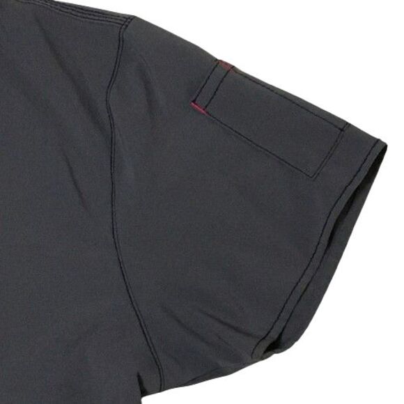 Women's Carhartt Pull Over Scrub Shirt Top V-Neck Modern Fit #C12110 Gray Size L - Picture 5 of 10